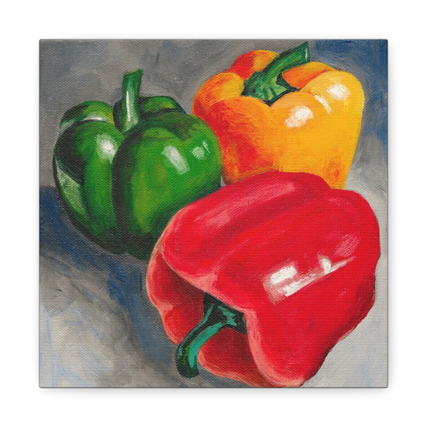 Bell Pepper Still Life Canvas Print – Stretched Matte Wall Art