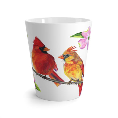 Cardinal Pair Latte Mug 12 oz,