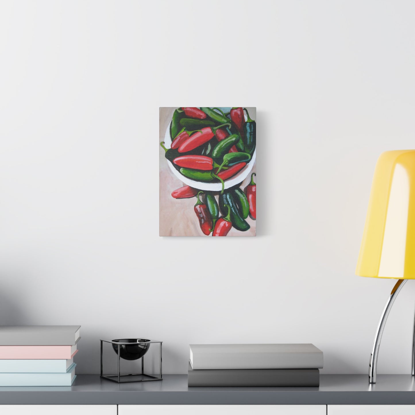Chili Pepper Still Life Matte Canvas Print