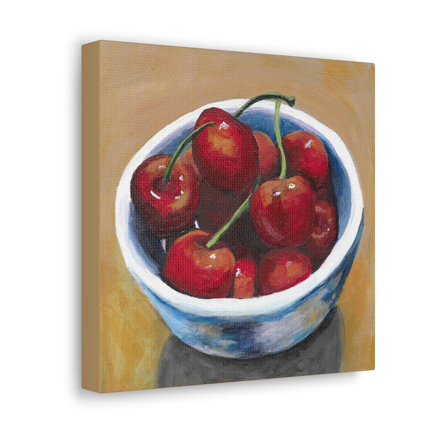 "Bowl of Cherries" Canvas Gallery Wrap Print