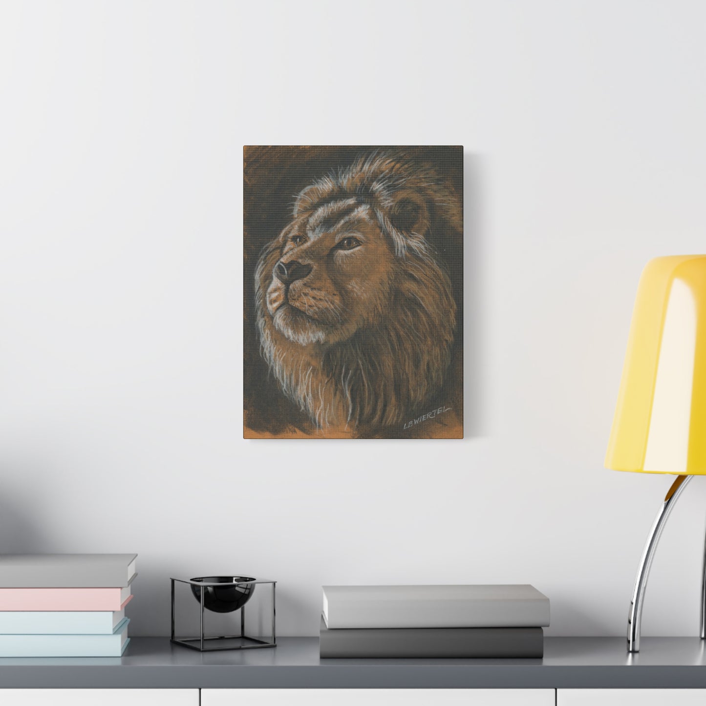 Majestic Lion Portrait Matte Canvas - Stretched Wall Art