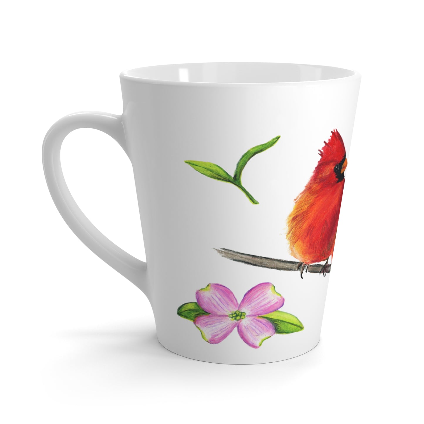 Cardinal Pair Latte Mug 12 oz,