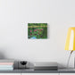 Flamingo Reflection Matte Stretched Canvas