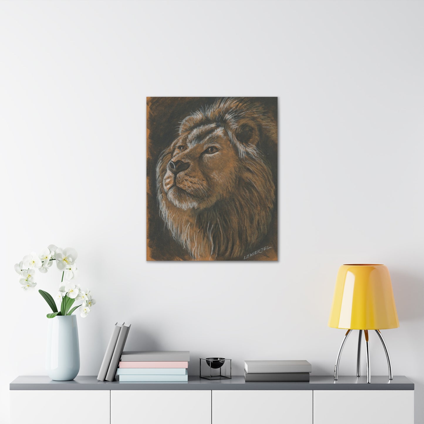 "Lion Study #1" Canvas Gallery Wrap