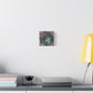 Bird Nest Canvas Wall Art — Blue Egg Nature Print (Matte Stretched)