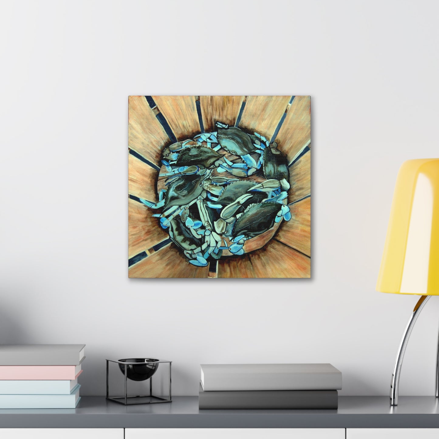 "Basket Crabs" Gallery Wrap Canvas Print