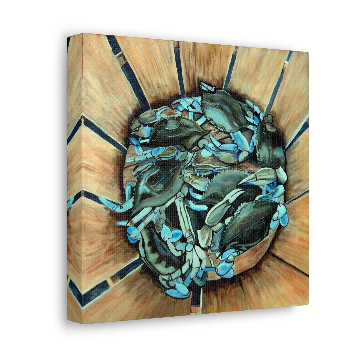 "Basket Crabs" Gallery Wrap Canvas Print