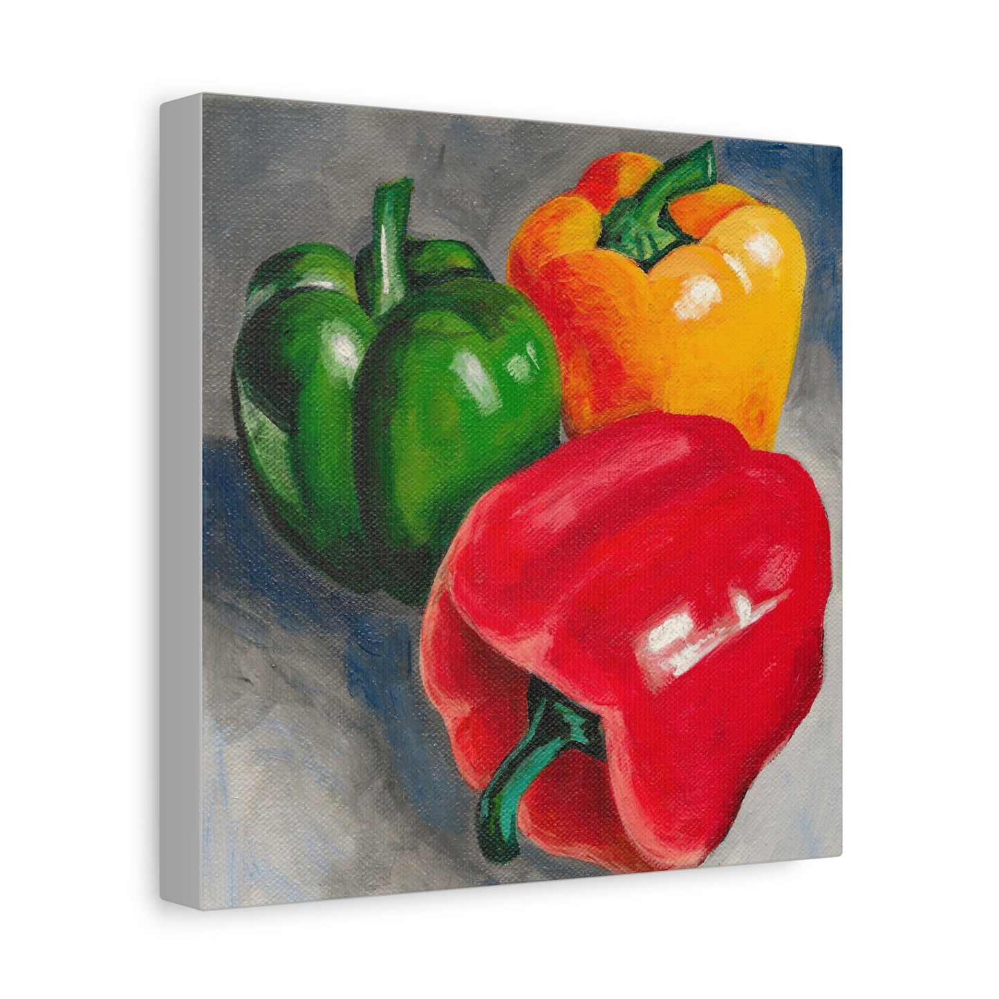 Bell Pepper Still Life Canvas Print – Stretched Matte Wall Art