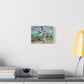 Sea Turtle Canvas Wall Art — Coastal Marine Wildlife Painting