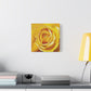 Yellow Rose Canvas Art — Stretched Matte Floral Wall Decor