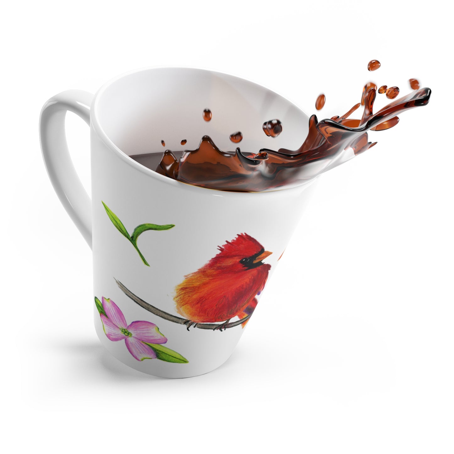 Cardinal Pair Latte Mug 12 oz,