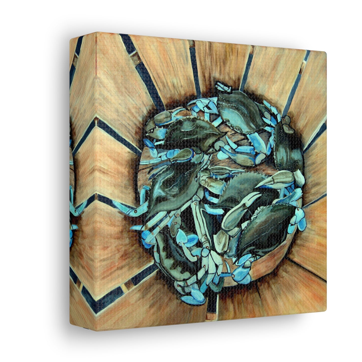 "Basket Crabs" Gallery Wrap Canvas Print