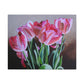 Pink Tulip Bouquet Canvas Print — Stretched Matte Wall Art