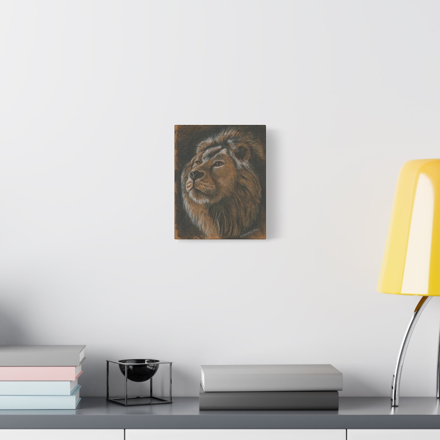 Majestic Lion Portrait Matte Canvas - Stretched Wall Art