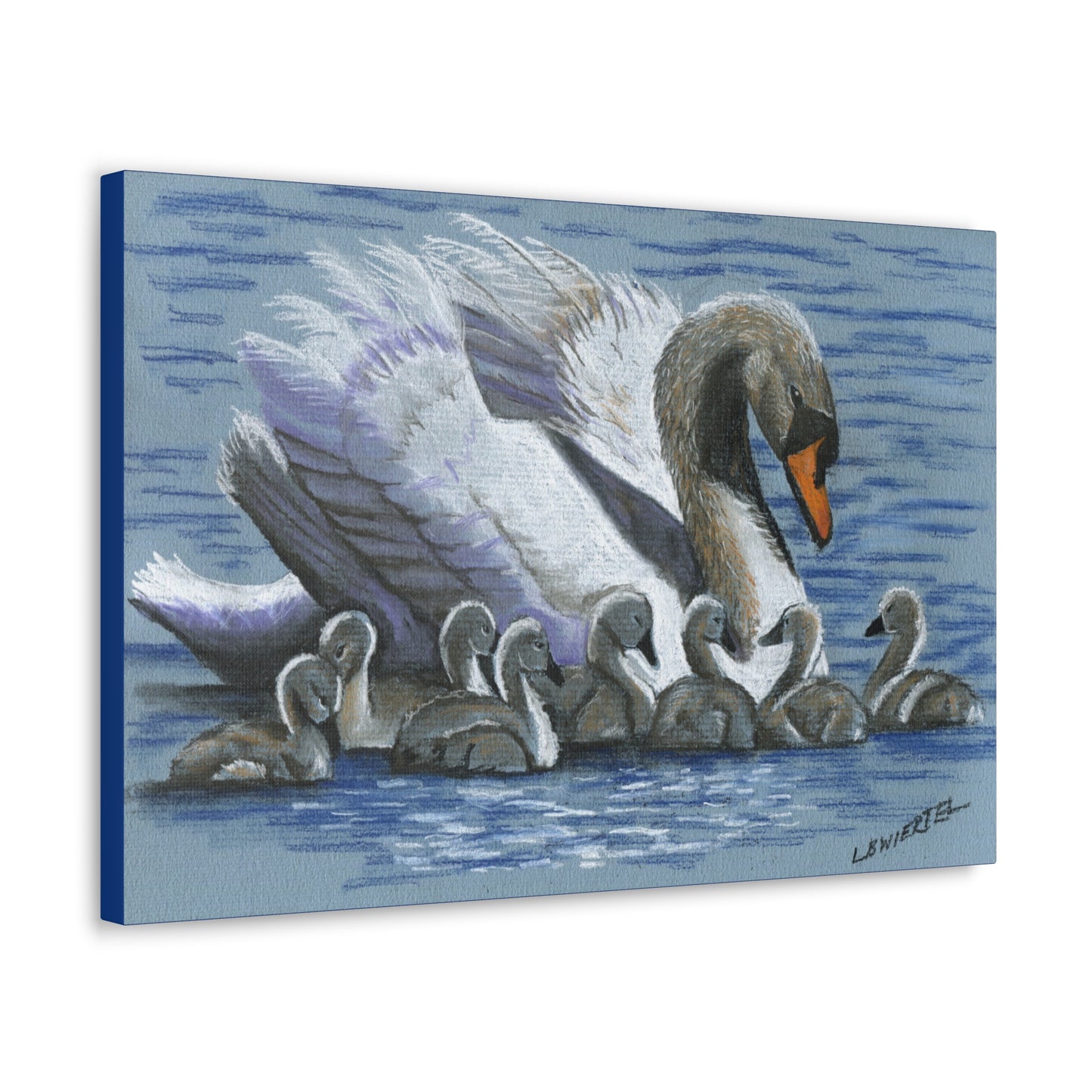 "Swan Mom" Canvas Gallery Wrap Print