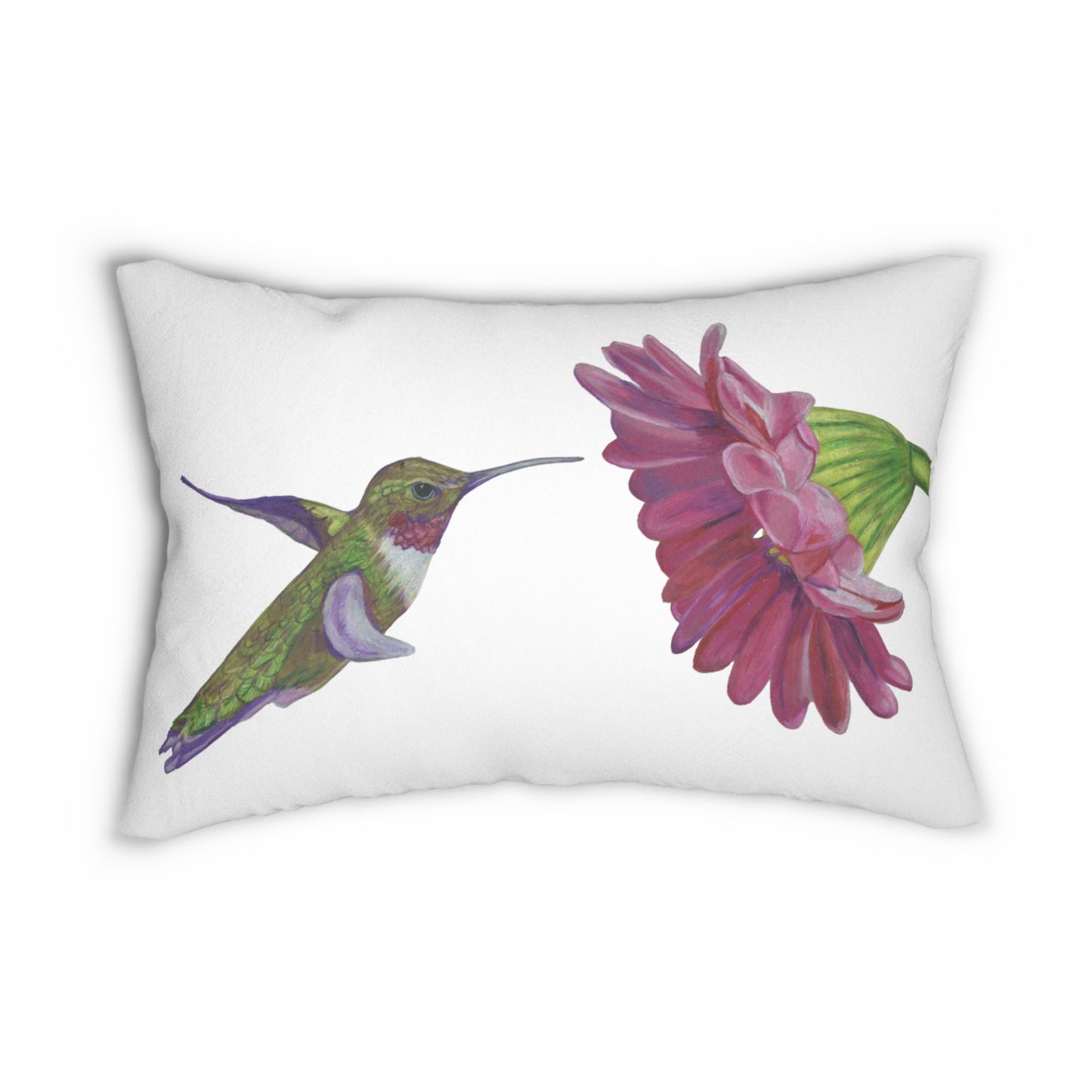 Hummingbird Lumbar Pillow