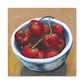 Cherry Bowl Canvas Art — Matte Stretched 1.25"