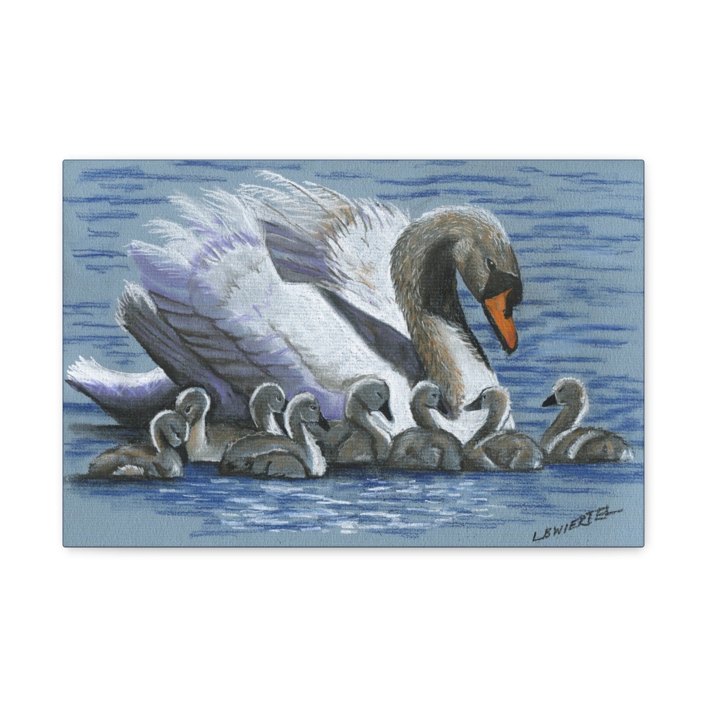 "Swan Mom" Canvas Gallery Wrap Print