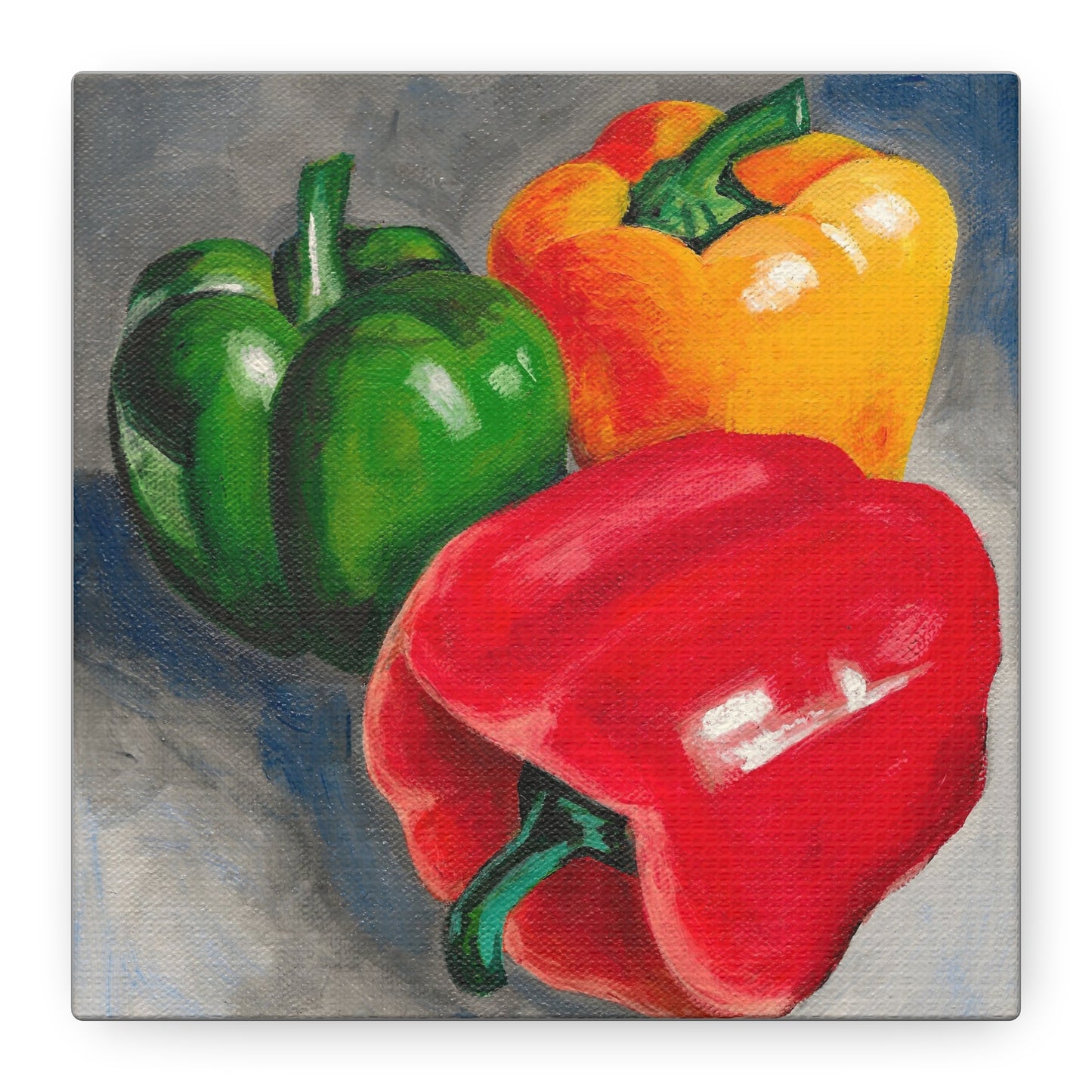 Bell Pepper Still Life Canvas Print – Stretched Matte Wall Art