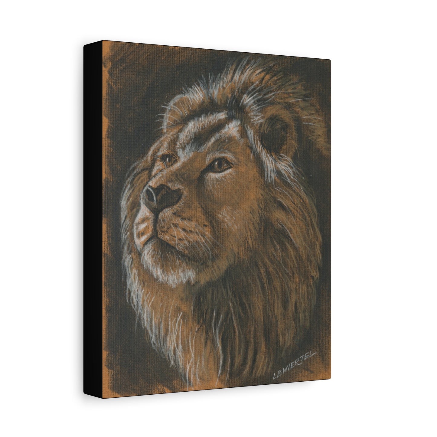 Majestic Lion Portrait Matte Canvas - Stretched Wall Art