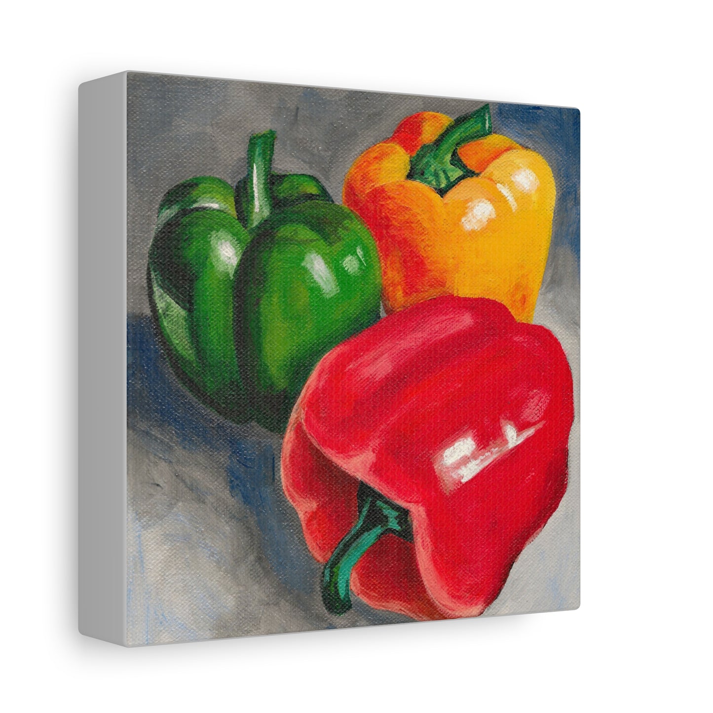 Bell Pepper Still Life Canvas Print – Stretched Matte Wall Art