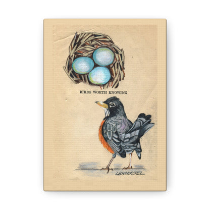 "Birds Worth Knowing" Canvas Gallery Wrap Print