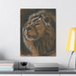 "Lion Study #1" Canvas Gallery Wrap