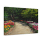 Spring Garden Path Matte Canvas Wall Art — Stretched 1.25"
