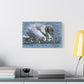 Swan Family Matte Canvas Print — Stretched Wall Art (1.25")