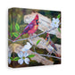Cardinal Songbirds Canvas Art — Matte Stretched Wall Decor