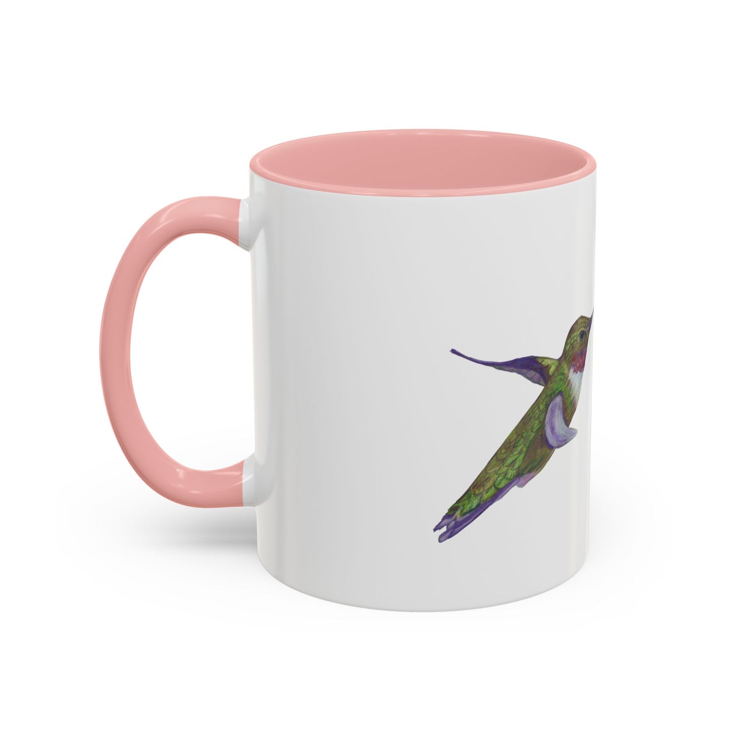 Ruby Throated Hummingbird Accent Coffee Mug, 11oz