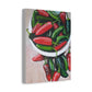 Chili Pepper Still Life Matte Canvas Print