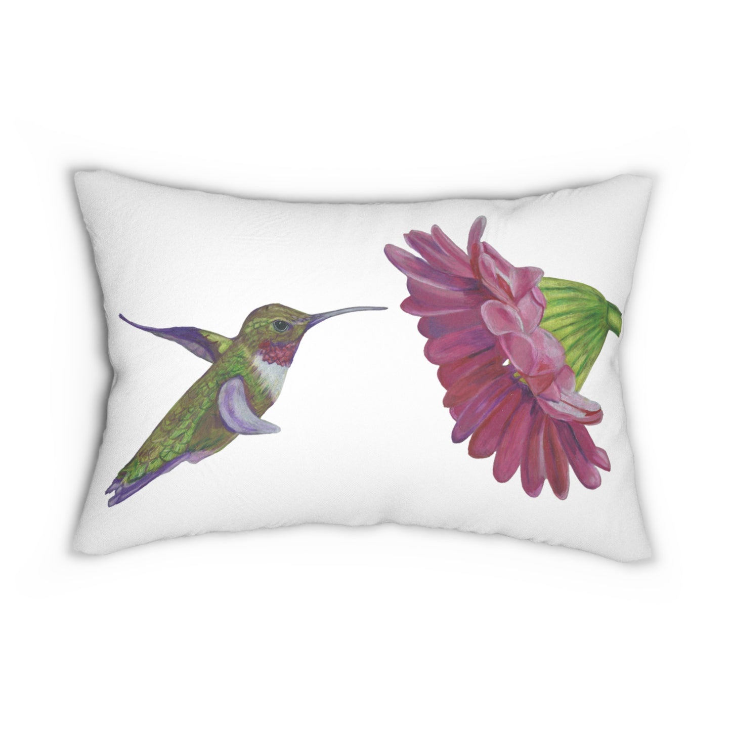 Hummingbird Lumbar Pillow