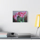 Pink Tulip Bouquet Canvas Print — Stretched Matte Wall Art